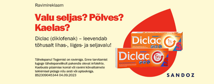 Diclac (diklofenak) - leevendab tõhusalt lihas-, liiges- ja seljavalu!