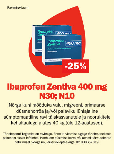 Ibuprofen Zentiva 400 mg N30; N10 -25%
