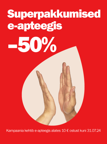 E-apteegi superpakkumised -50%