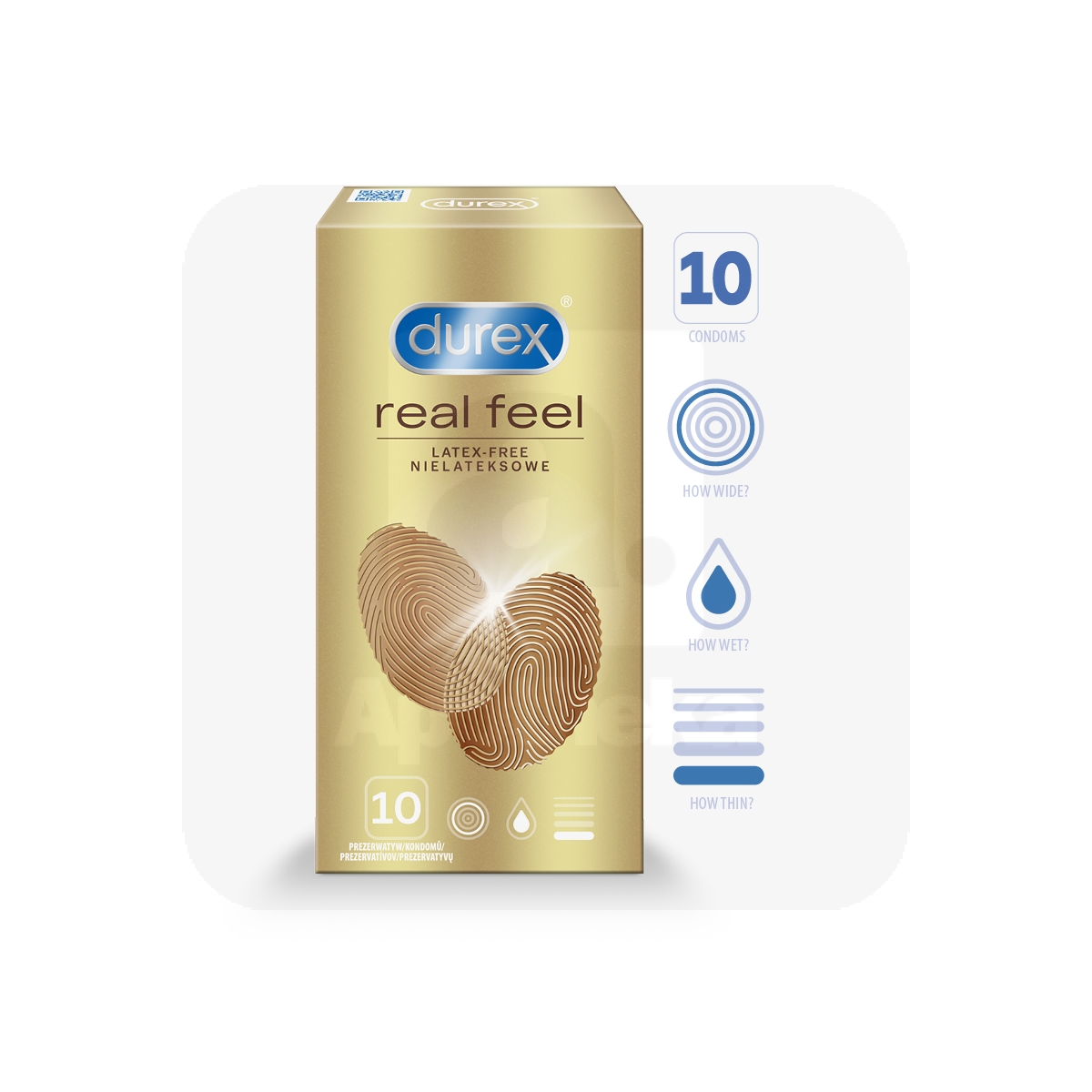 DUREX KONDOOMID REAL FEEL N10 - Tootepilt