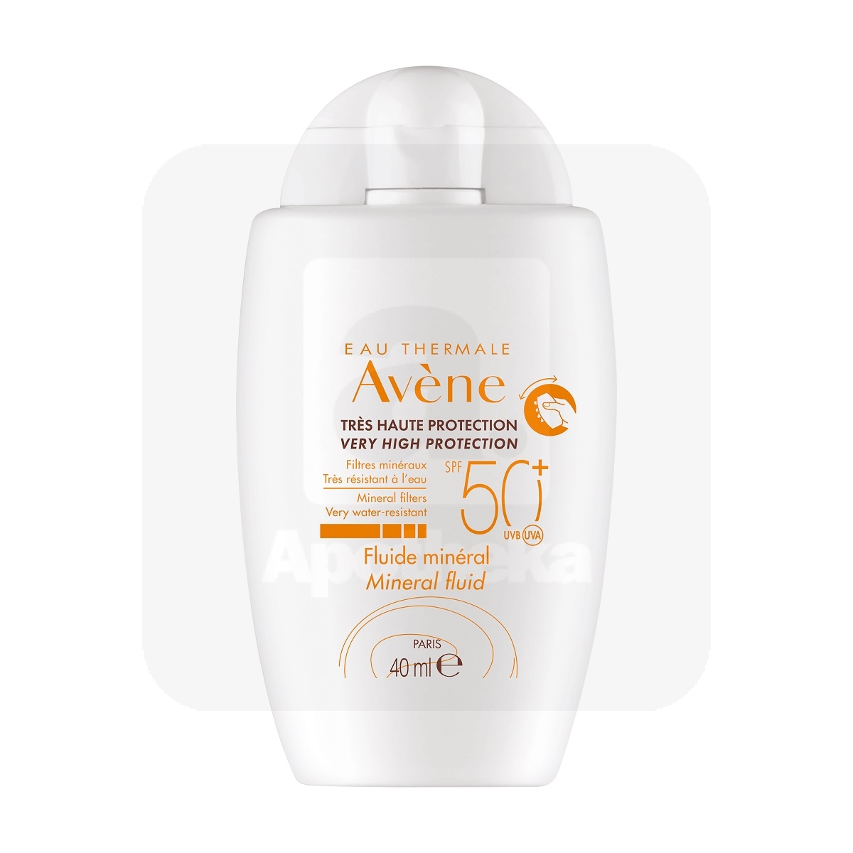 AVENE SUN MINERAL FLUID PÄIKESEKAITSE SPF50+ 40ML