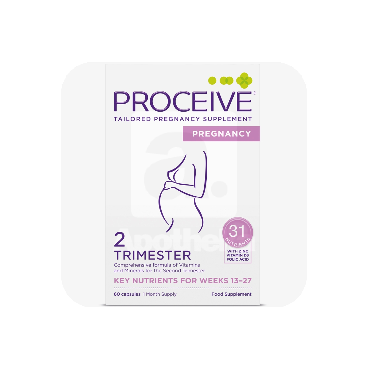 PROCEIVE PREGNANCY TRIMESTER 2 KAPSLID N60 - Tootepilt