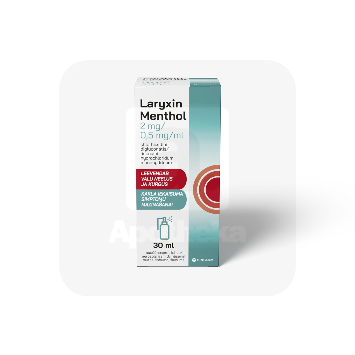 LARYXIN MENTHOL SUUÕÕNESPREI 2MG+0,5MG/ML 30ML N1 - Tootepilt