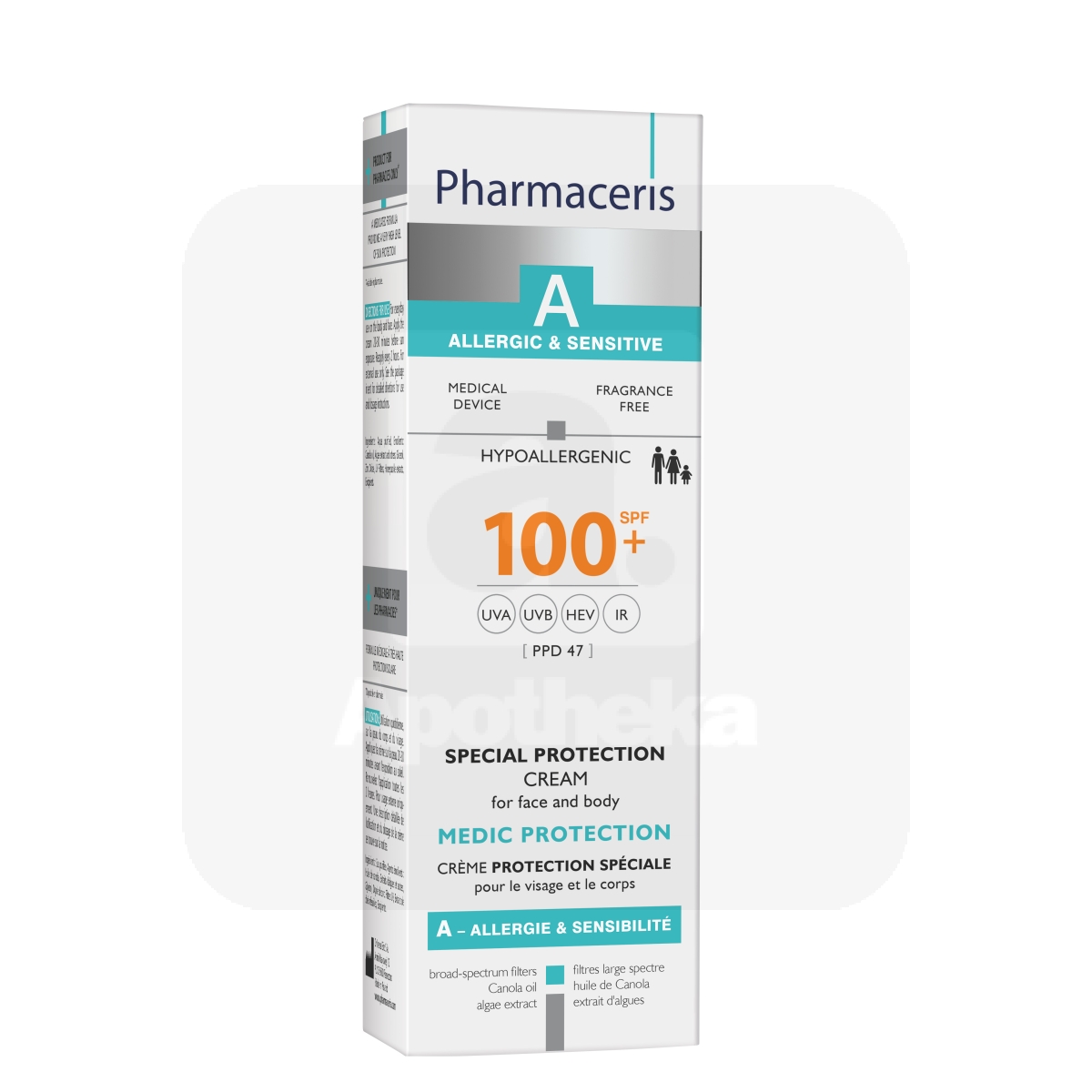 PHARMACERIS A MEDIC PROTECTION KREEM NÄOLE JA KEHALE SPF100+ 75ML - Tootepilt