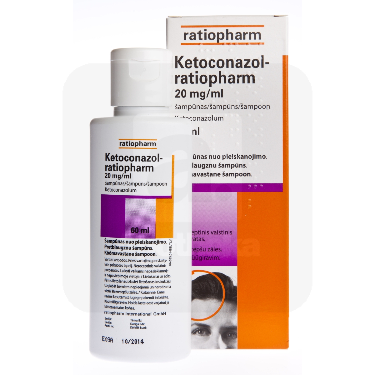 KETOCONAZOL-RATIOPHARM SHAMPOON 20MG/ML 60ML - Tootepilt