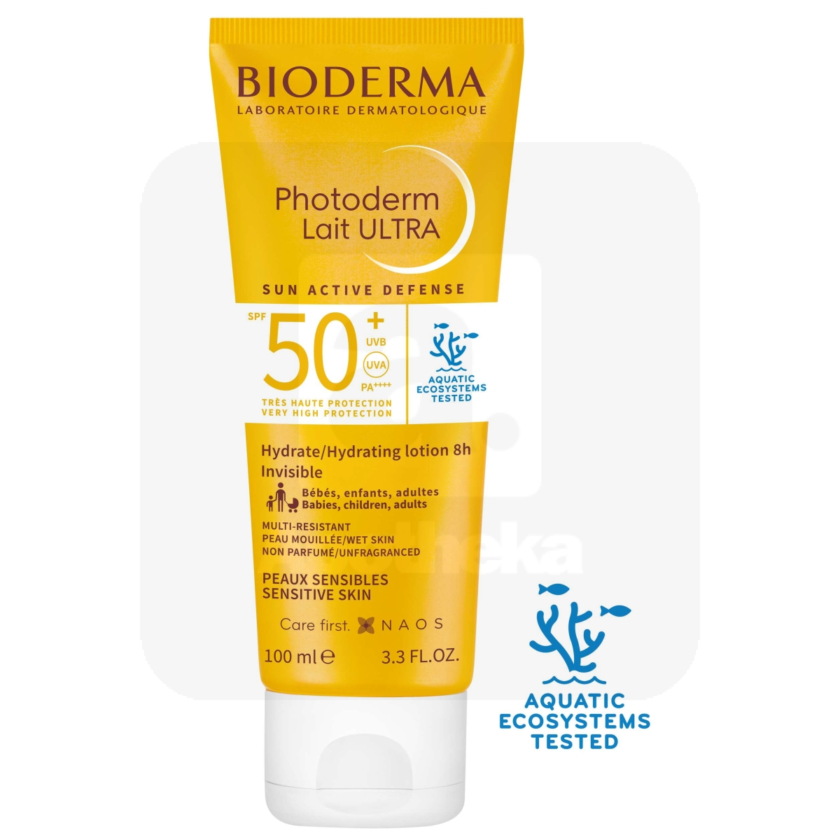 BIODERMA PHOTODERM LAIT ULTRA PÄIKESEKAITSEPIIM SPF50+ 100ML - Tootepilt