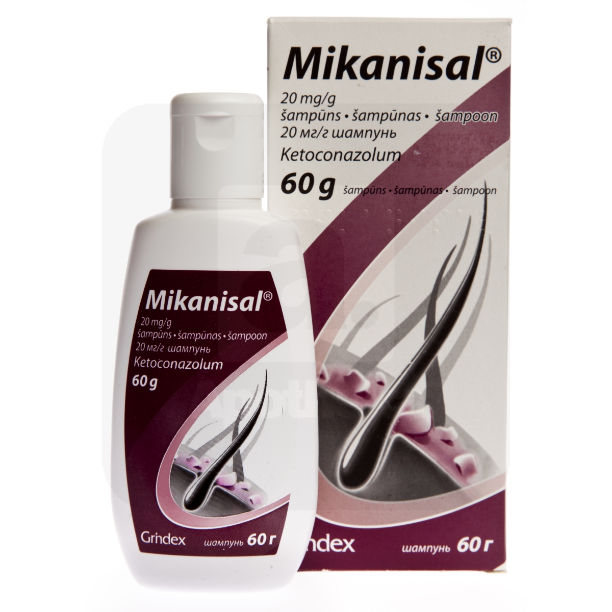 MIKANISAL SHAMPOON 20MG/G 60G - Tootepilt