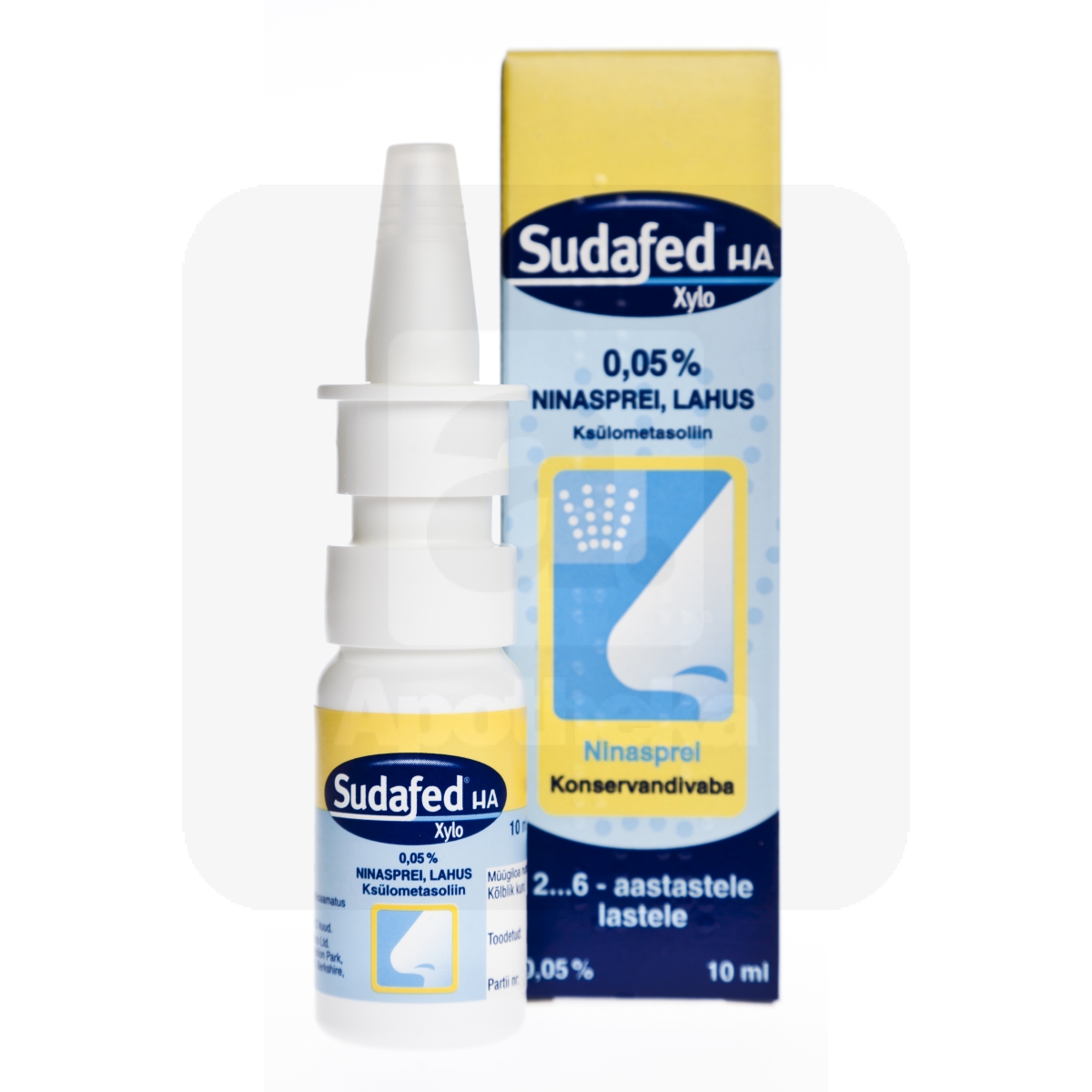 SUDAFED HA XYLO NINASPREI 0,5MG/ML 10ML - Tootepilt