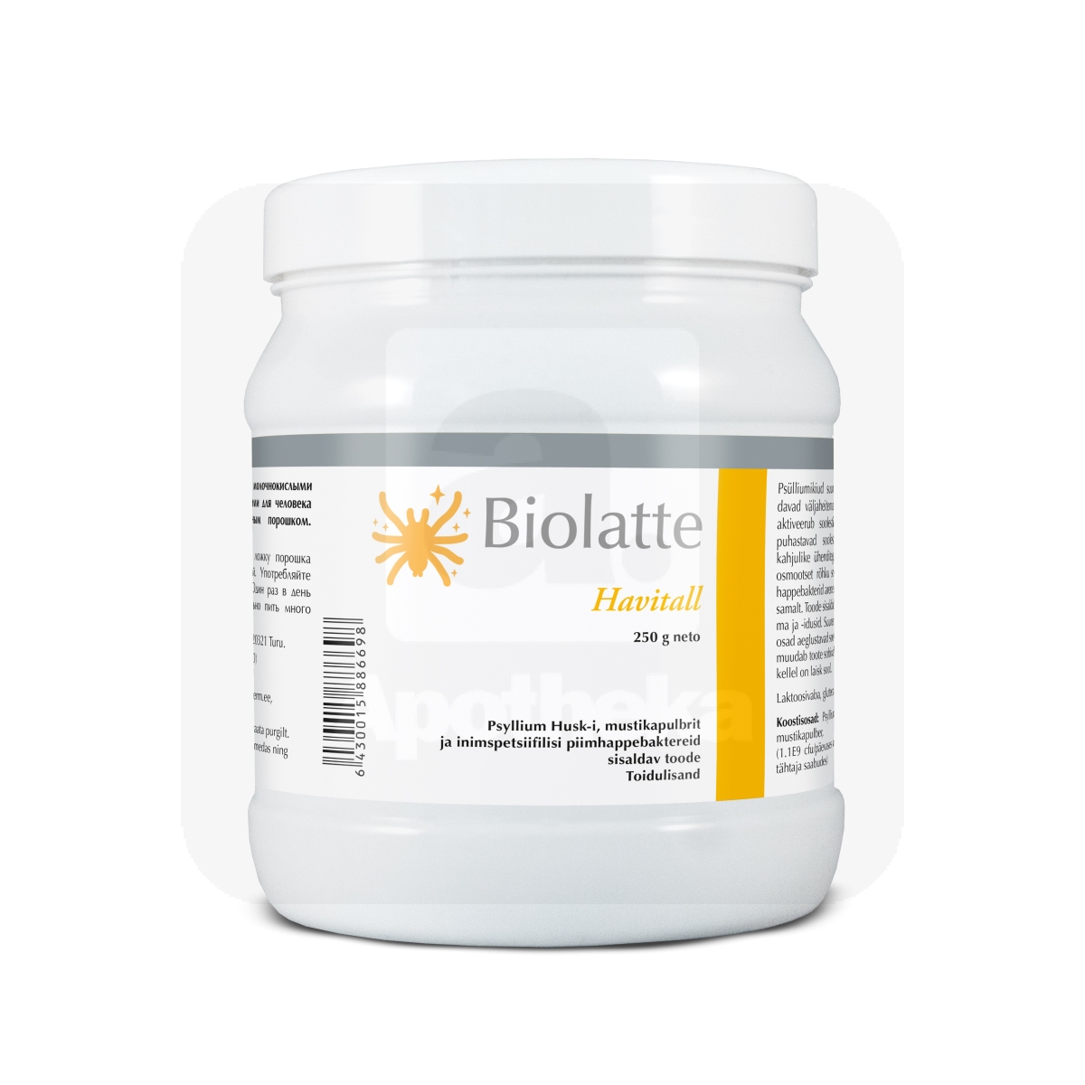 BIOLATTE HAVITALL PULBER 250G - Tootepilt 1