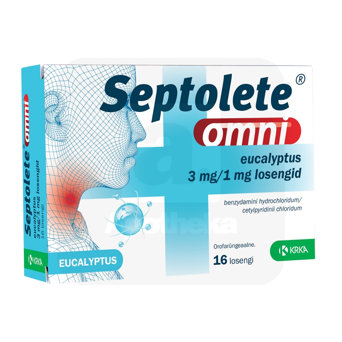 SEPTOLETE OMNI EUCALYPTUS LOSENG 3MG+1MG N16 - Tootepilt