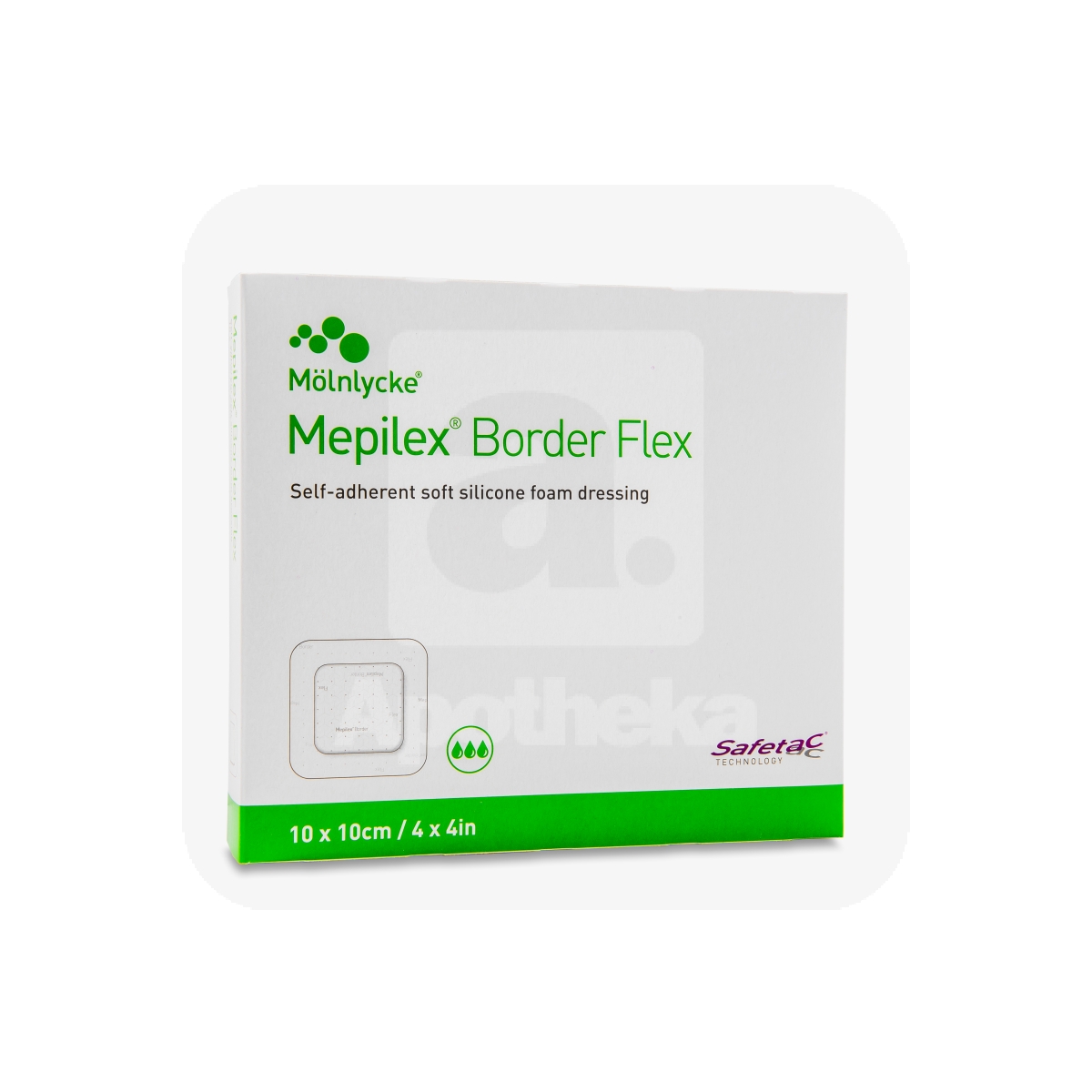 MEPILEX BORDER FLEX 10X10CM N5 STER