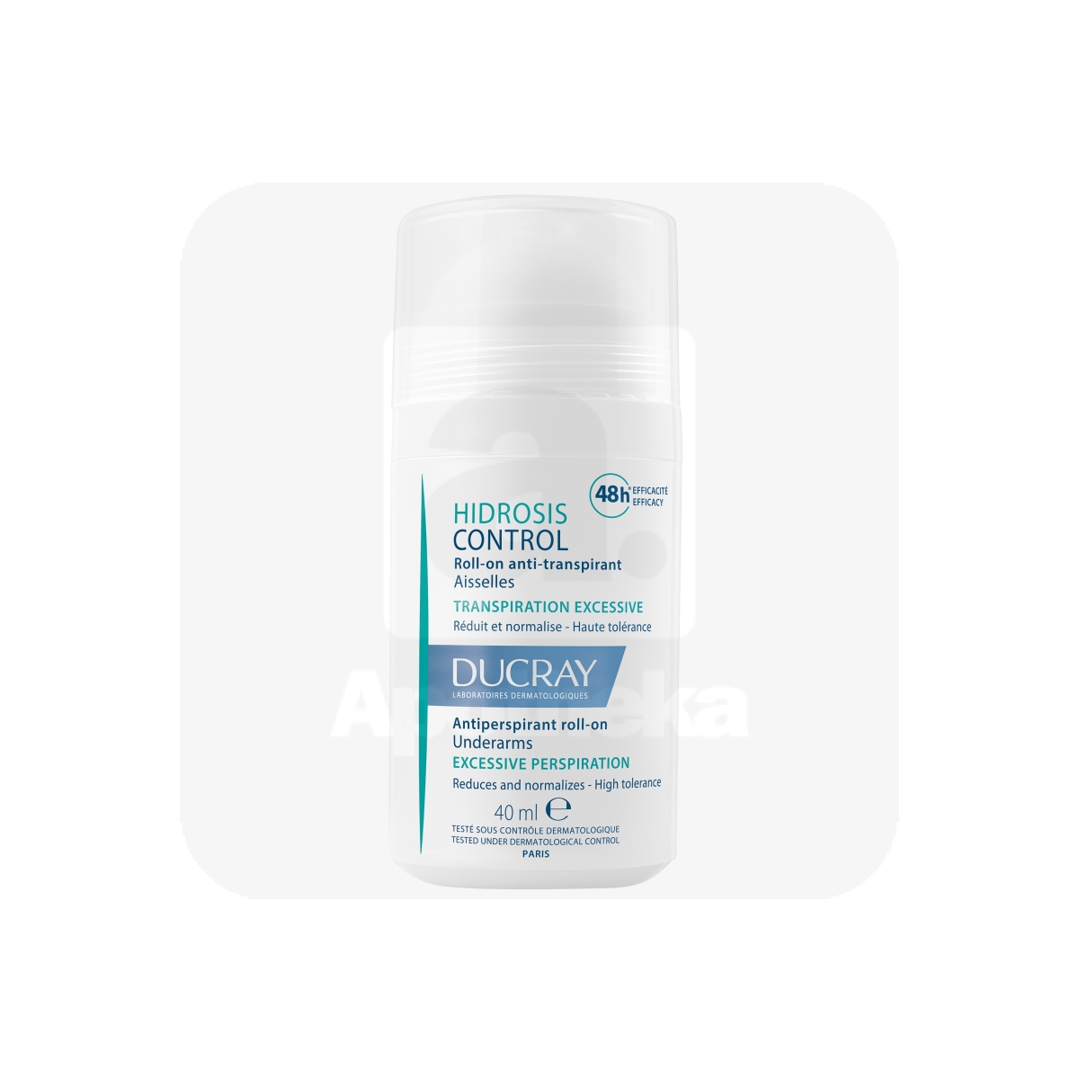 DUCRAY HIDROSIS CONTROL DEODORANT ROLL-ON 40ML - Tootepilt