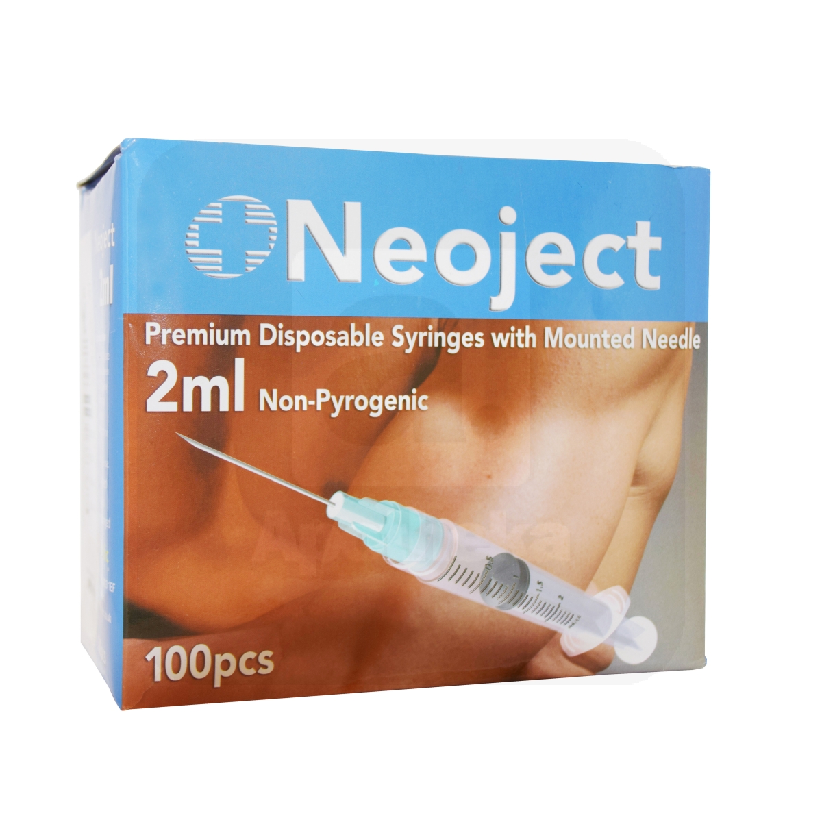 SÜSTAL NÕELAGA NEOJECT 2ML 3 OSALINE (23G) N100 /LUER LOCK/ - Tootepilt