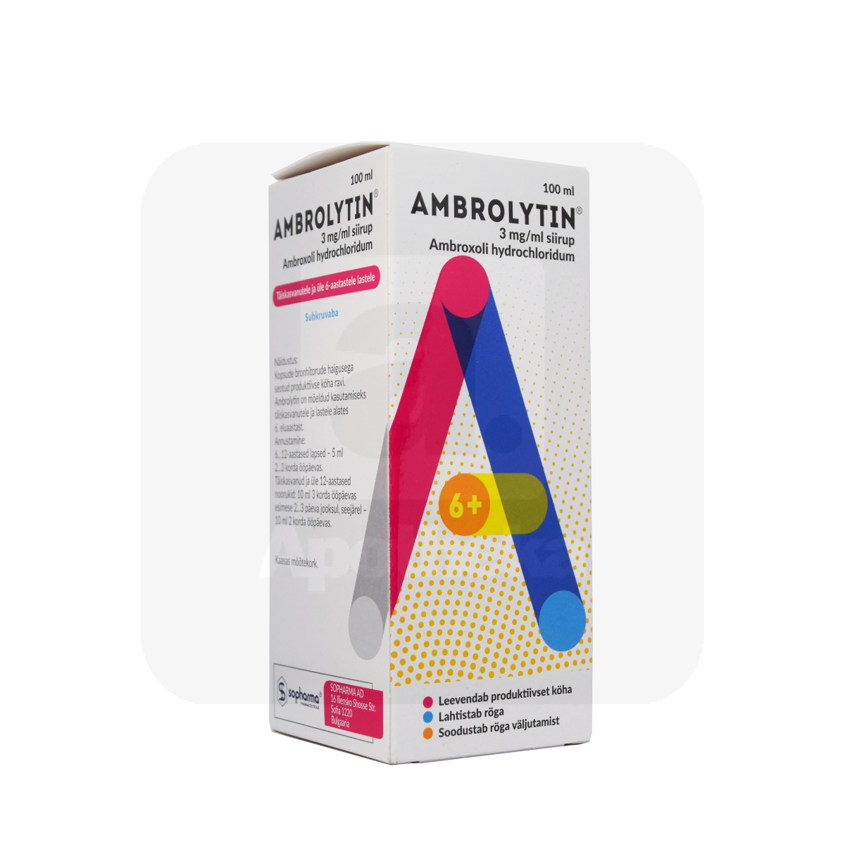 AMBROLYTIN SIIRUP 3MG/ML 100ML