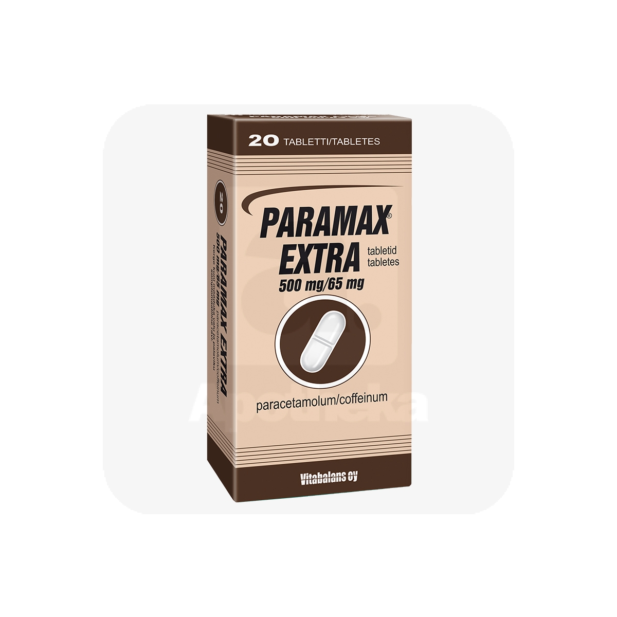 PARAMAX EXTRA TBL 500MG+65MG N20 - Tootepilt