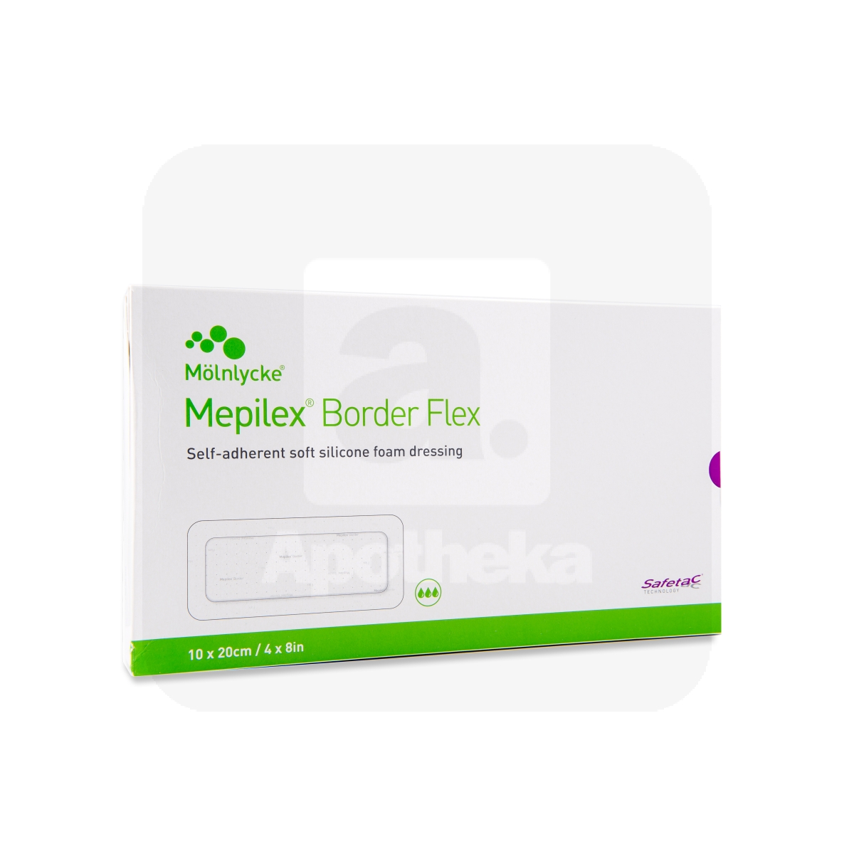 MEPILEX BORDER FLEX PLAASTER 10X20CM N10 STER - Tootepilt