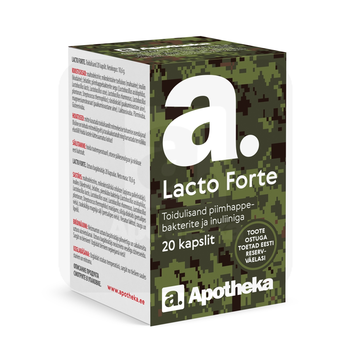 A. LACTO FORTE KAPSLID N20 - Tootepilt 1