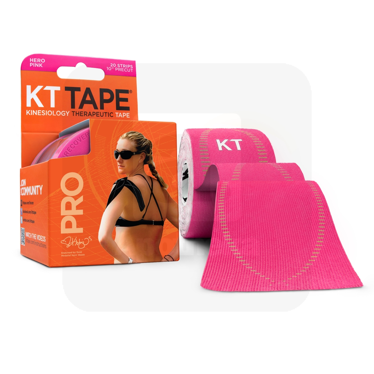 KT TEIP PRO NEON (EELLÕIGATUD 5M, 20 STRIP) ROOSA - Tootepilt