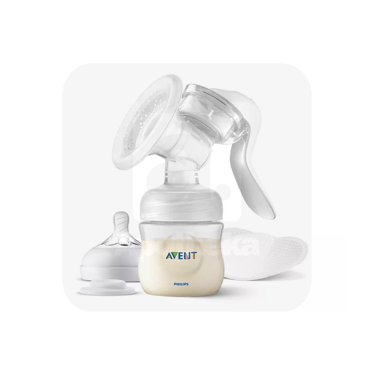 AVENT RINNAPUMP MANUAALNE+NATURAL LUTIPUDEL 125ML