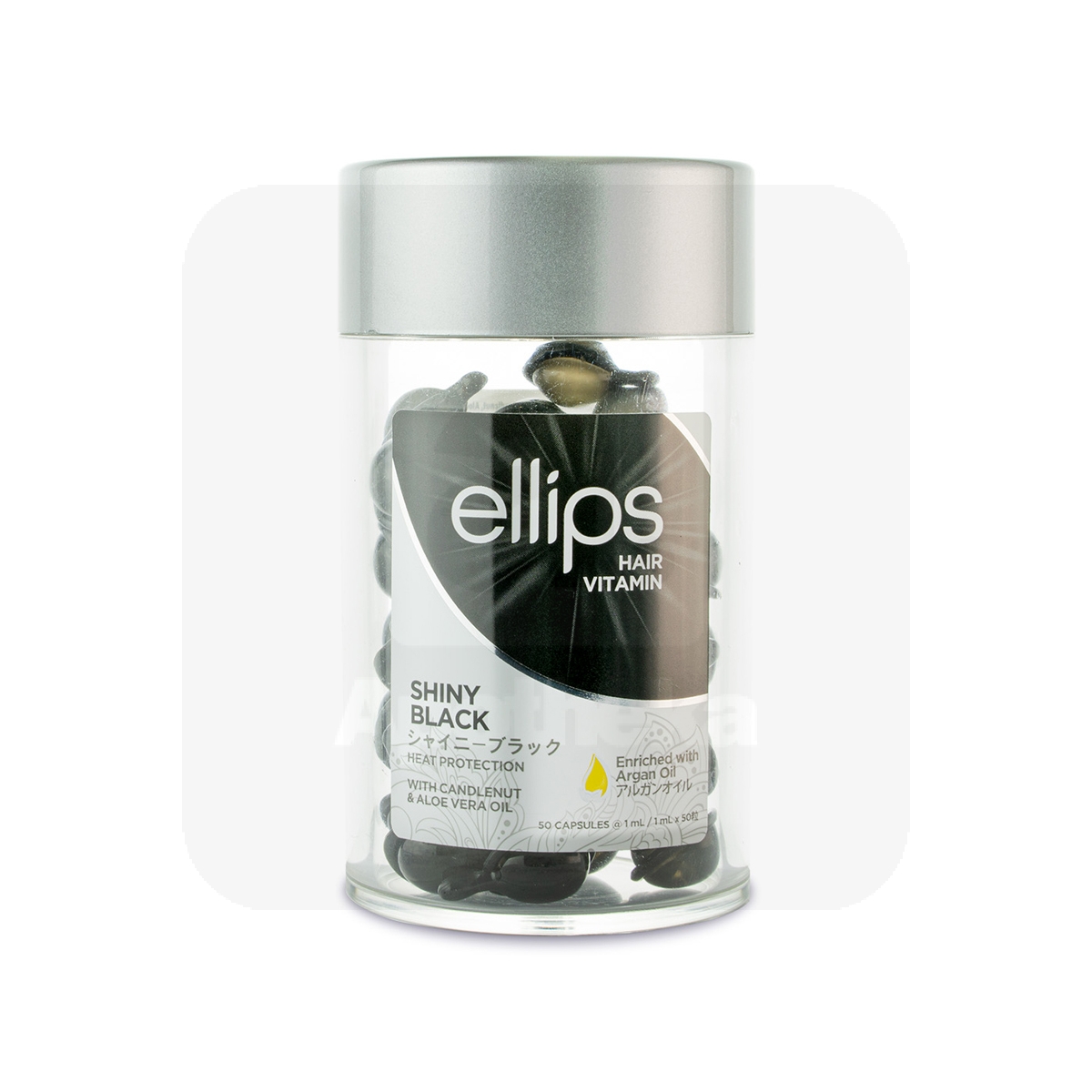 ELLIPS SHINY BLACK JUUKSEVITAMIINID PEALEMÄÄRITAVAD 1ML N50 - Tootepilt 1