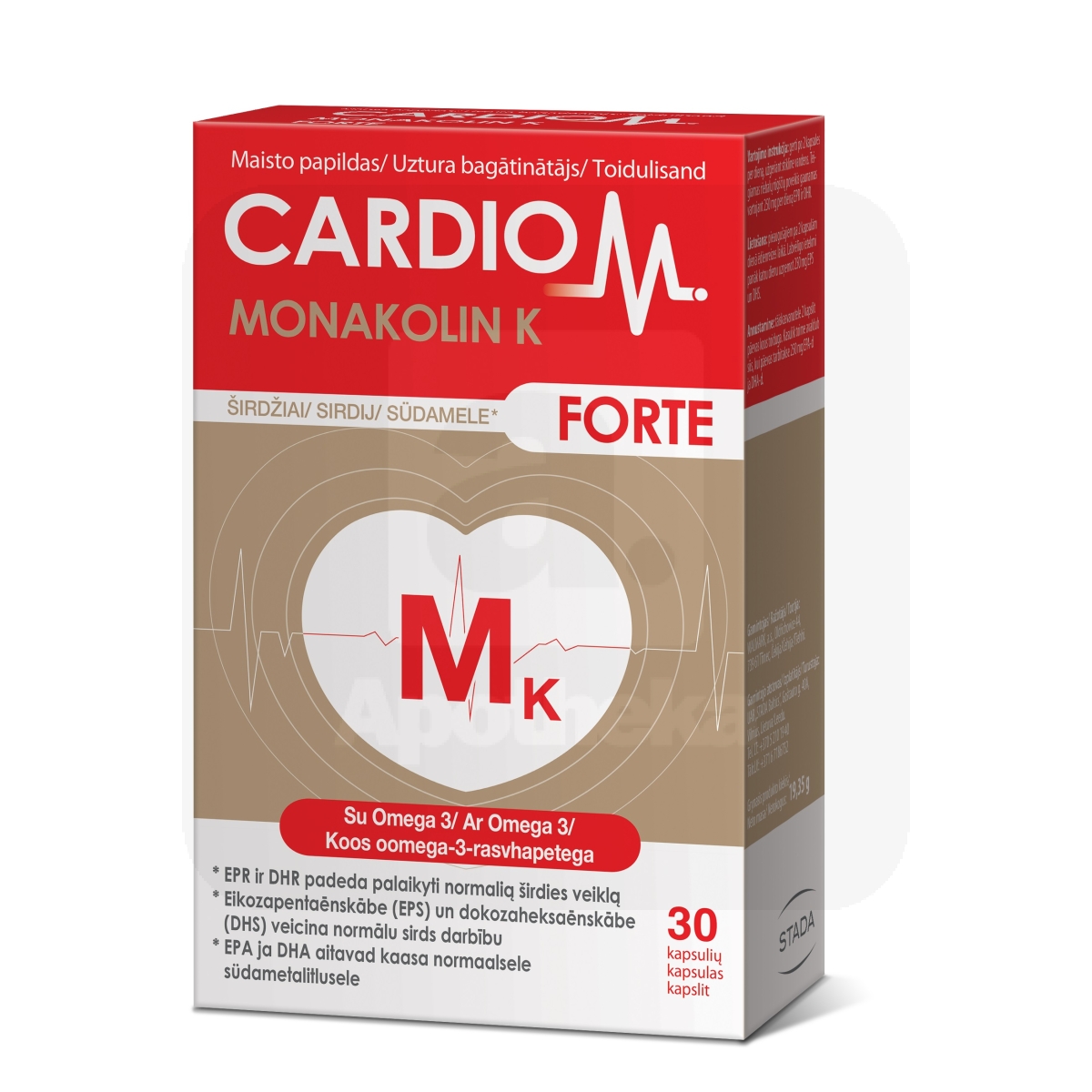 CARDIOM MONOKOLIN K FORTE KAPSLID N30 - Tootepilt