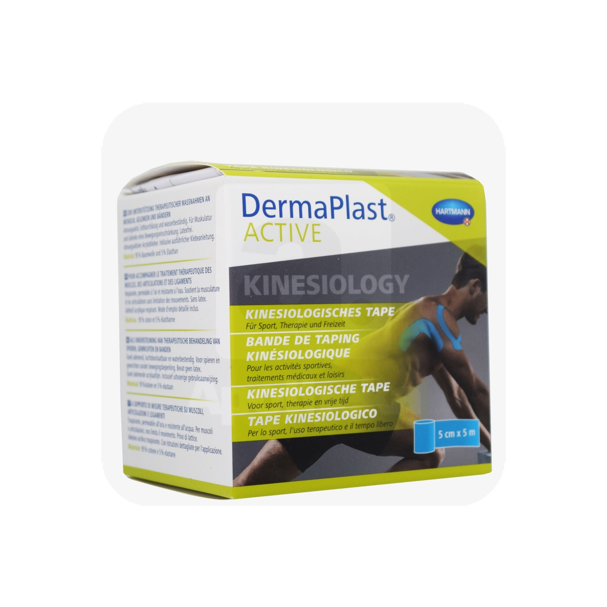 DERMAPLAST ACTIVE KINESIOTEIP 5CMX5M SININE