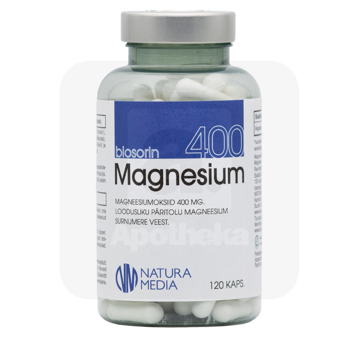 BIOSORIN MAGNEESIUM KAPSLID 400MG N120