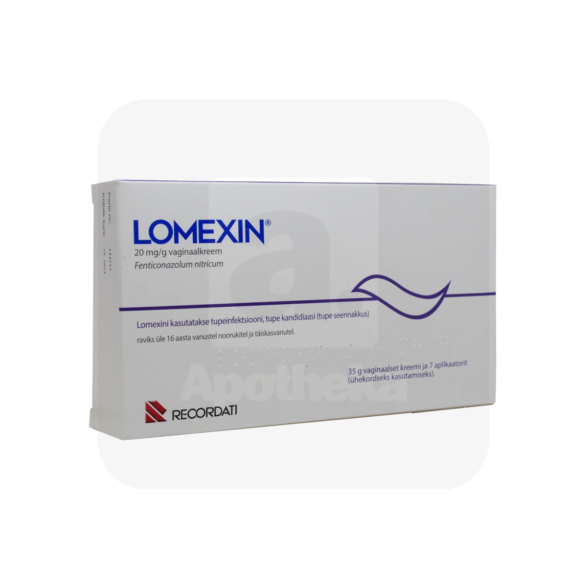 LOMEXIN VAGINAALKREEM 20MG/G 35G N1 - Tootepilt