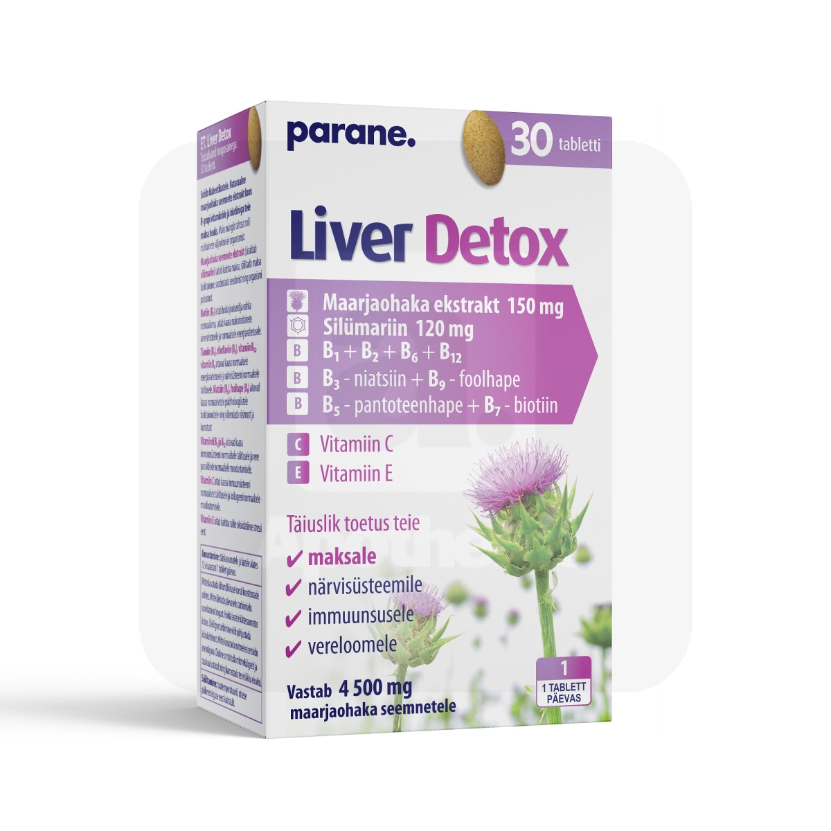 LIVER DETOX PARANE TBL N30 - Tootepilt