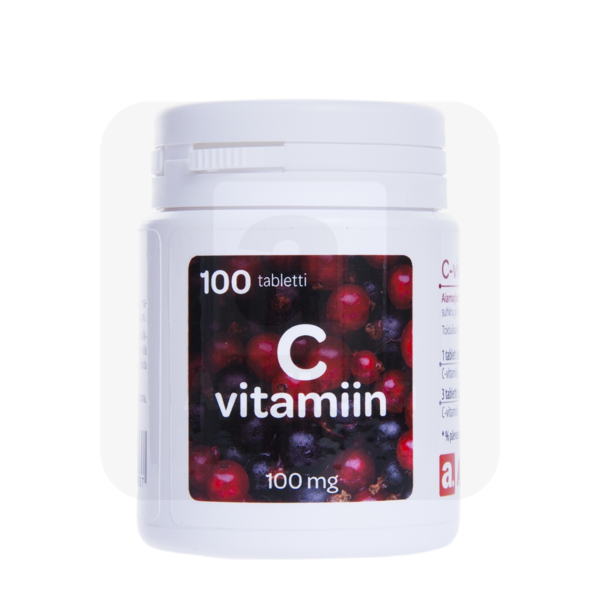 A. C VITAMIIN 100MG NÄRIMISTBL N100 AIAMARJAMAITSELINE - Tootepilt 1