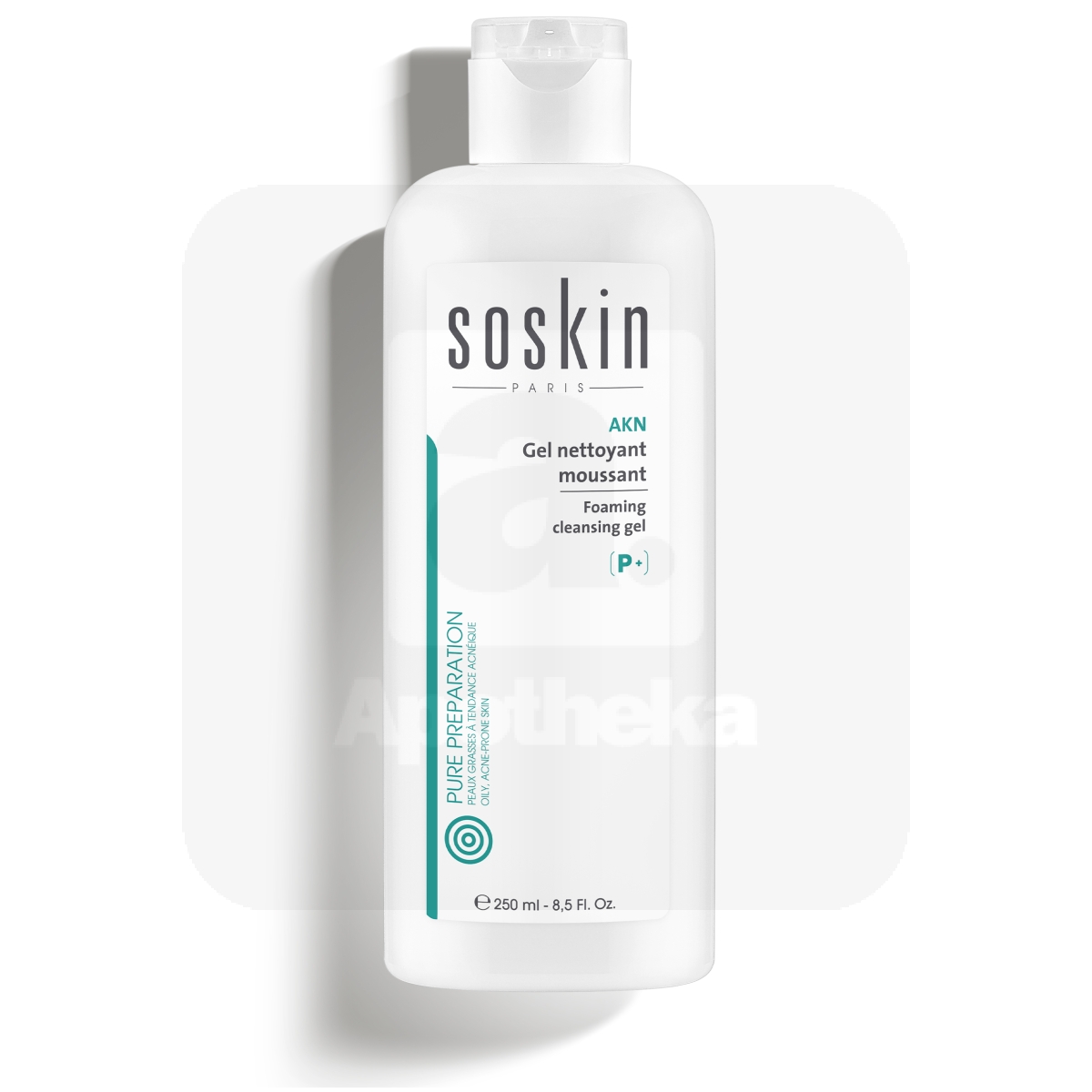 SOSKIN PARIS AKN PUHASTUSGEEL 250ML - Tootepilt