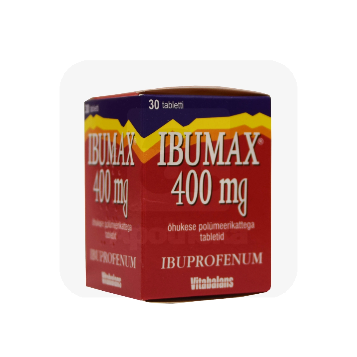 IBUMAX 400MG KATTEGA TBL N30 (PURGIS) - Tootepilt