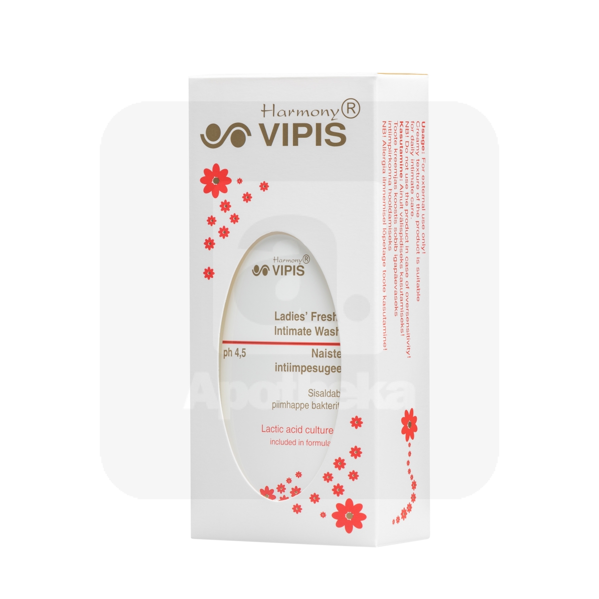 VIPIS INTIIMPESUGEEL PH4,5 250ML - Tootepilt