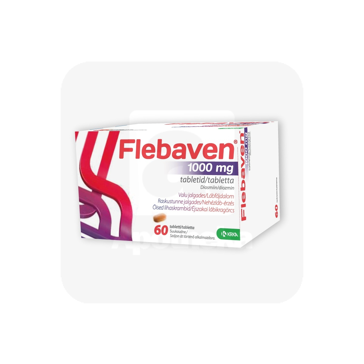 FLEBAVEN TBL 1000MG N60 - Tootepilt