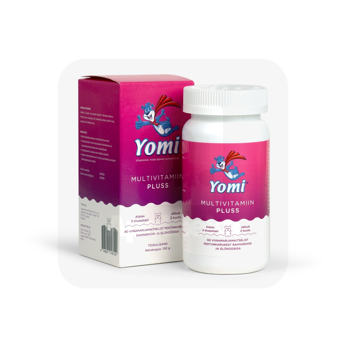 YOMI MULTIVITAMIIN PLUSS KARUKE N60 - Tootepilt