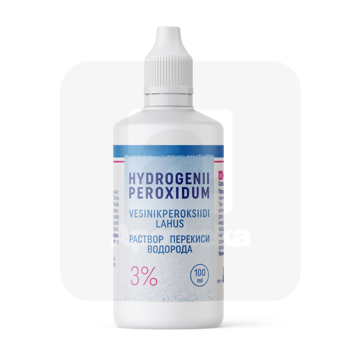 VESINIKPEROKSIIDI LAHUS 3% 100ML - Tootepilt