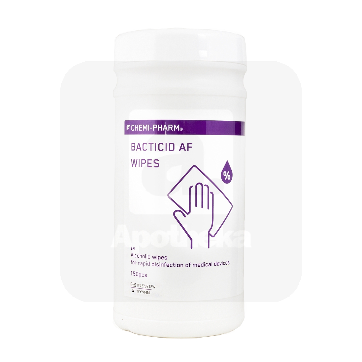 CHEMIPHARM BACTICID AF WIPES SALVRÄTIKUD N150 (PURGIS) - Tootepilt