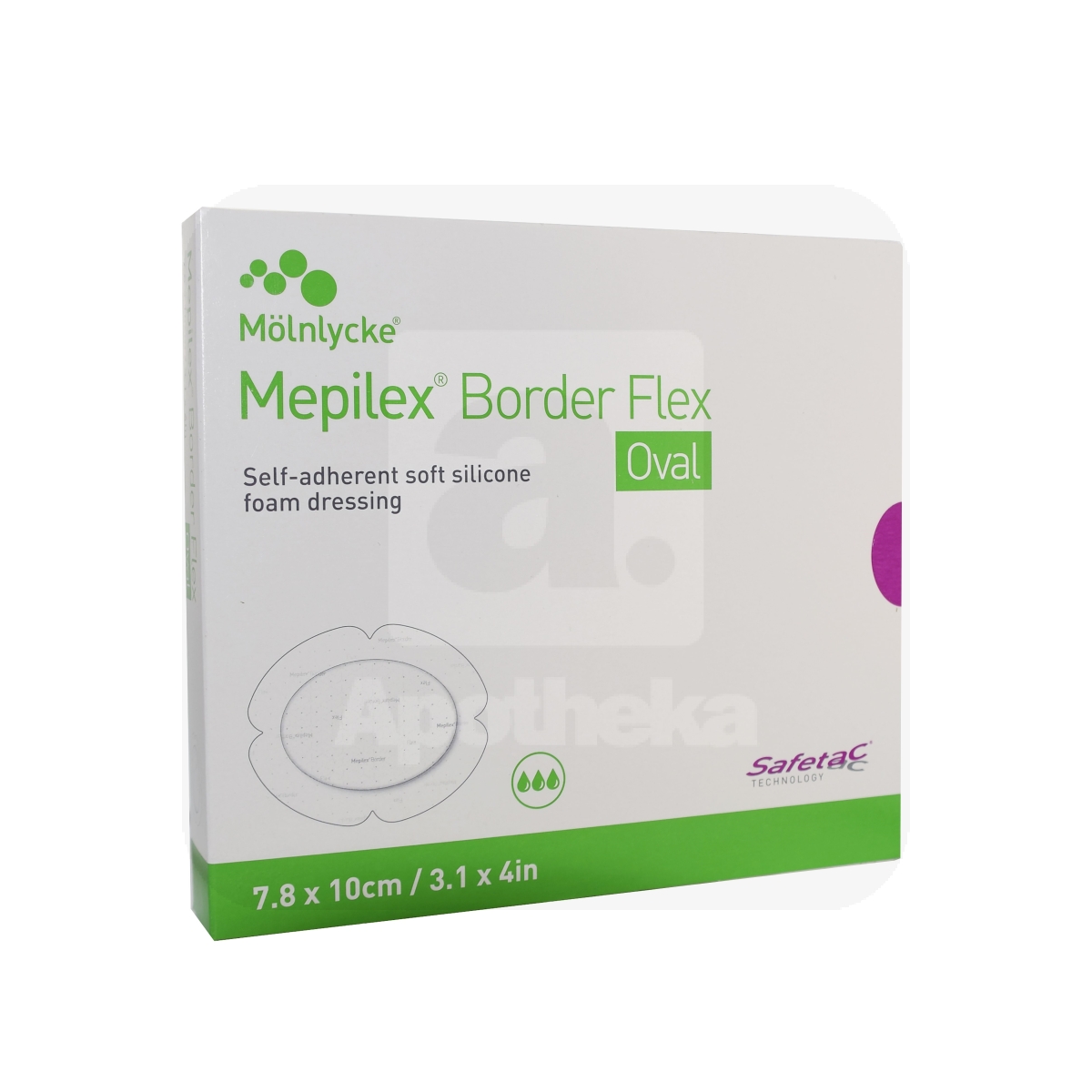 MEPILEX BORDER FLEX 7,8CMX10CM OVAL N5 STER - Tootepilt