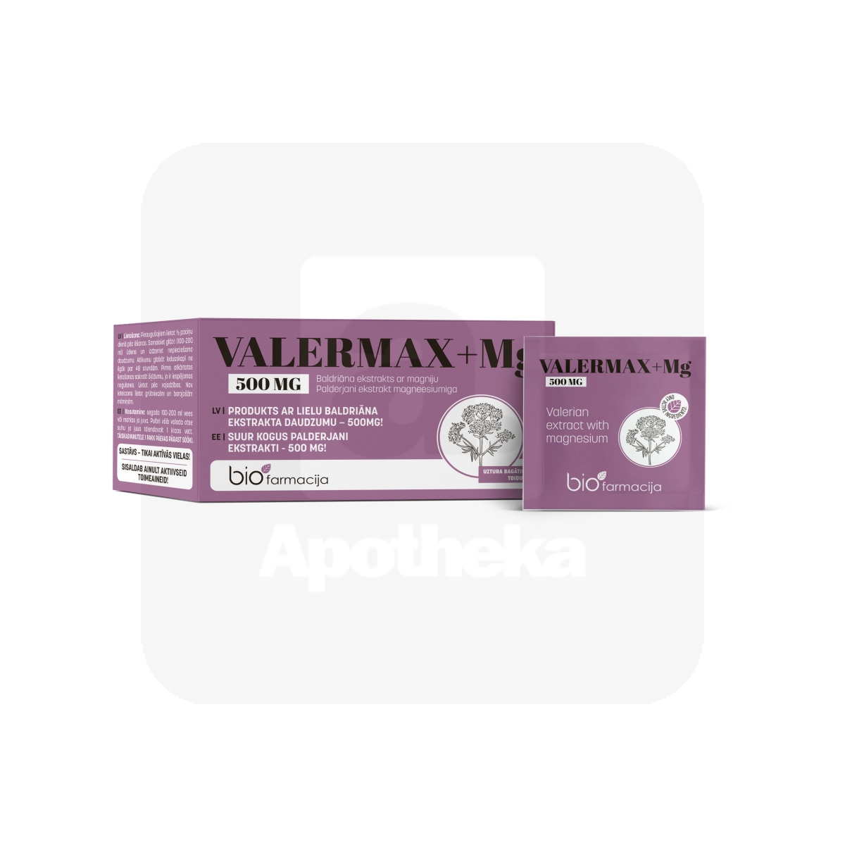 VALERMAX 500MG+MG N28