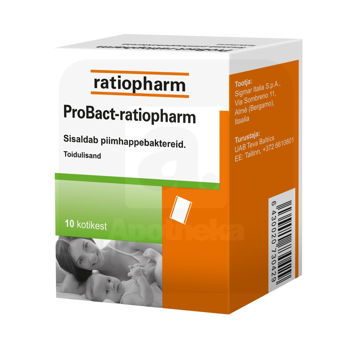 PROBACT-RATIOPHARM PULV N10 - Tootepilt