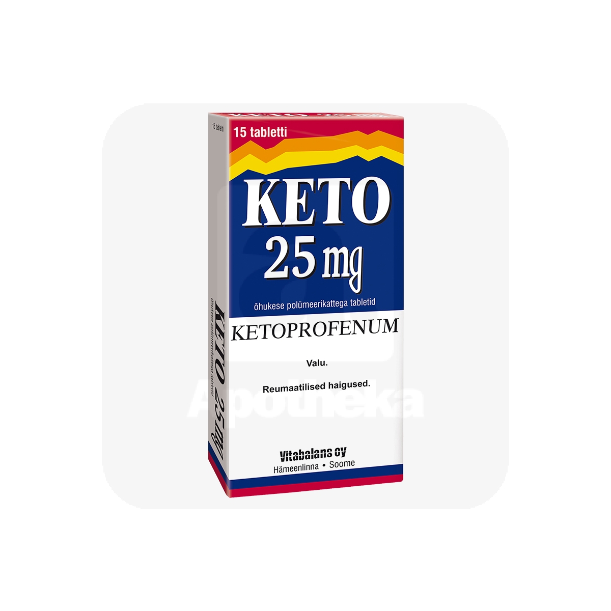 KETO TBL 25MG N15 - Tootepilt