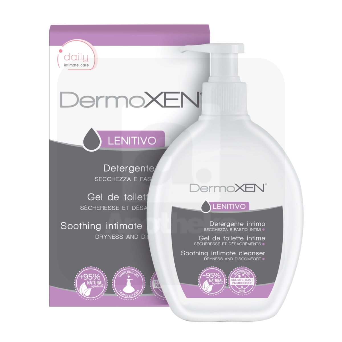 DERMOXEN LENITIVO INTIIMPESUGEEL TUPEKUIVUSE KORRAL  200ML - Tootepilt