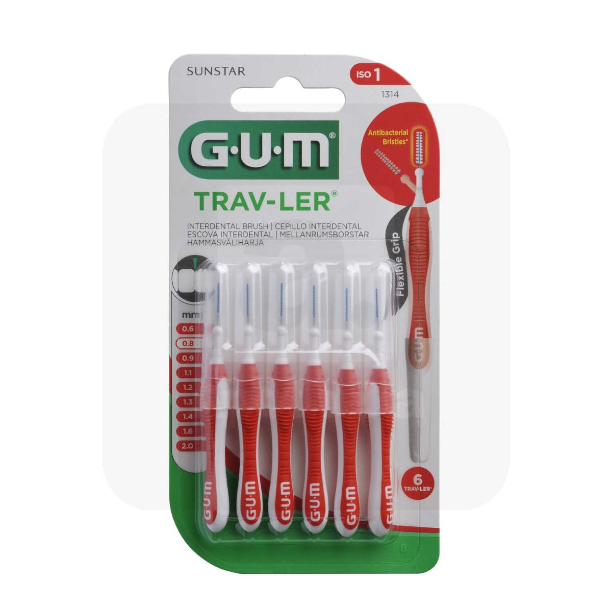 GUM HAMBAVAHEHARI TRAV-LER SILINDER 0,8MM N6 - Tootepilt