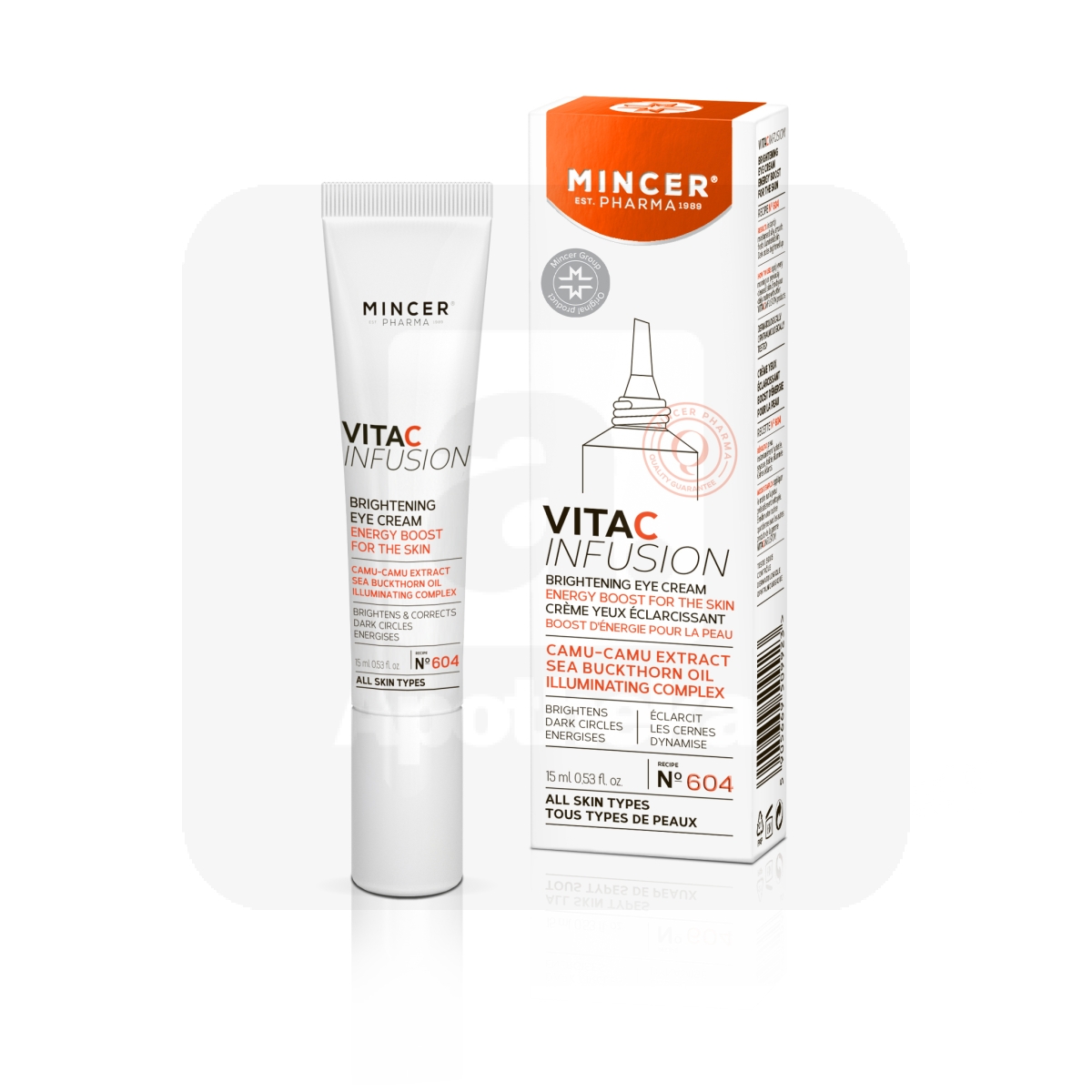 MINCER PHARMA VITA C SILMAKREEM TUMEDATELE SILMAALUSTELE 15ML - Tootepilt