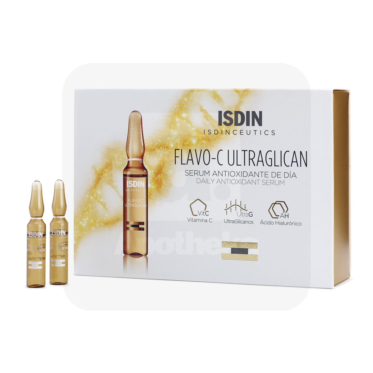 ISDIN FLAVO-C AMPULLID ULTRAGLICAN 2ML N10 - Tootepilt 1