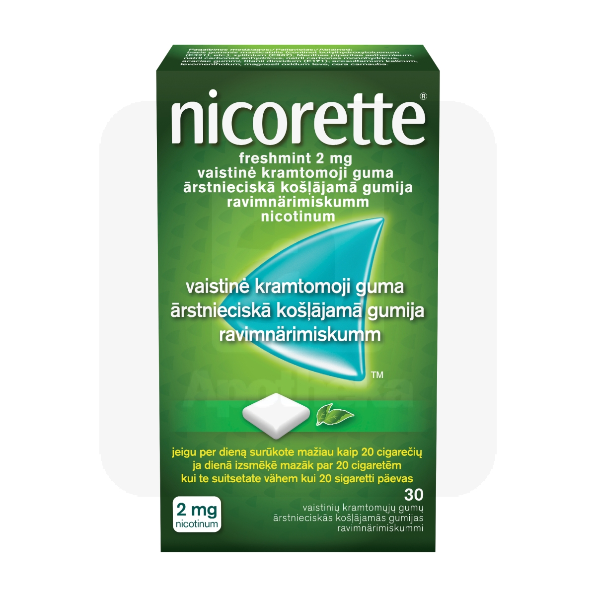 NICORETTE FRESHMINT NÄRIMISKUMM 2MG N30