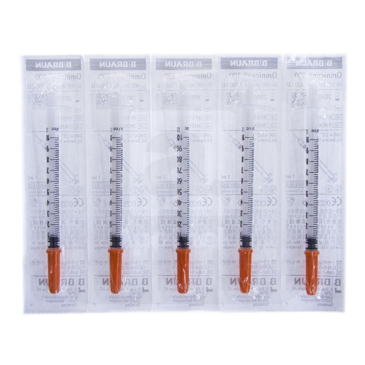 INSULIINISÜSTAL OMNICAN 1ML NÕELAGA (0,30X12MM) N5 - Tootepilt