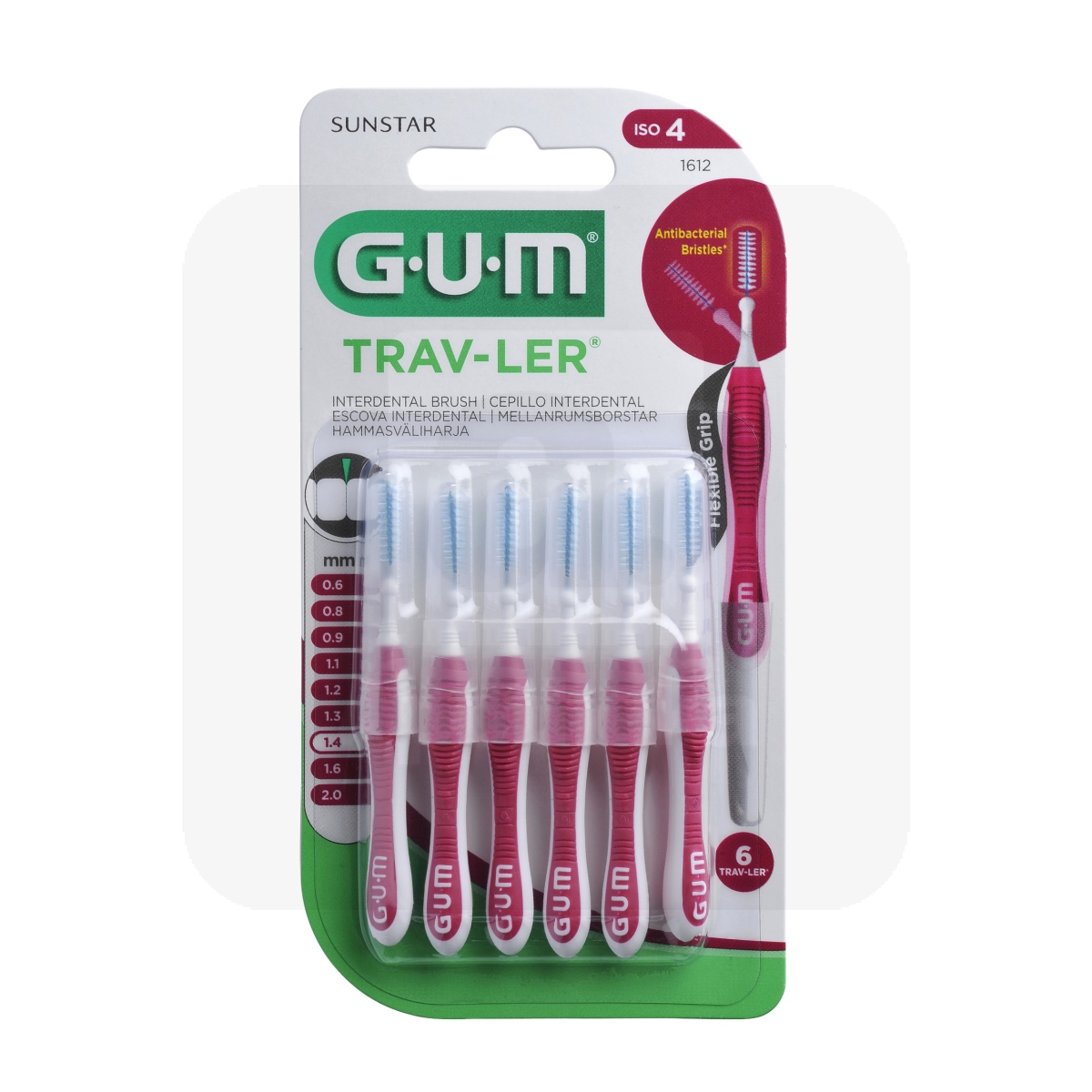 GUM HAMBAVAHEHARI TRAV-LER SILINDER 1,4MM N6 - Tootepilt