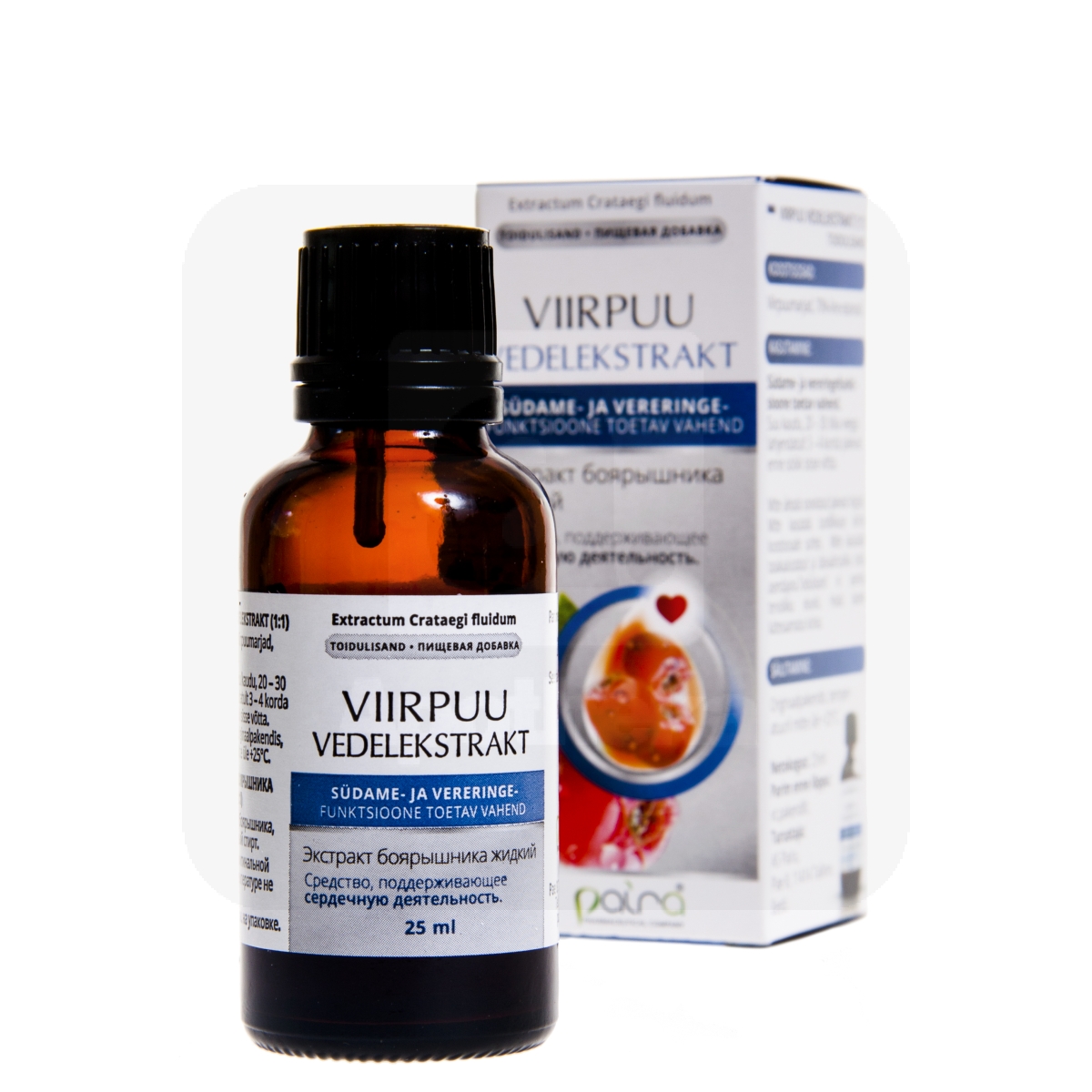 VIIRPUU VEDELEKSTRAKT (CRATAEGI EXTR. FLUIDUM) 25ML (PAIRA) - Tootepilt