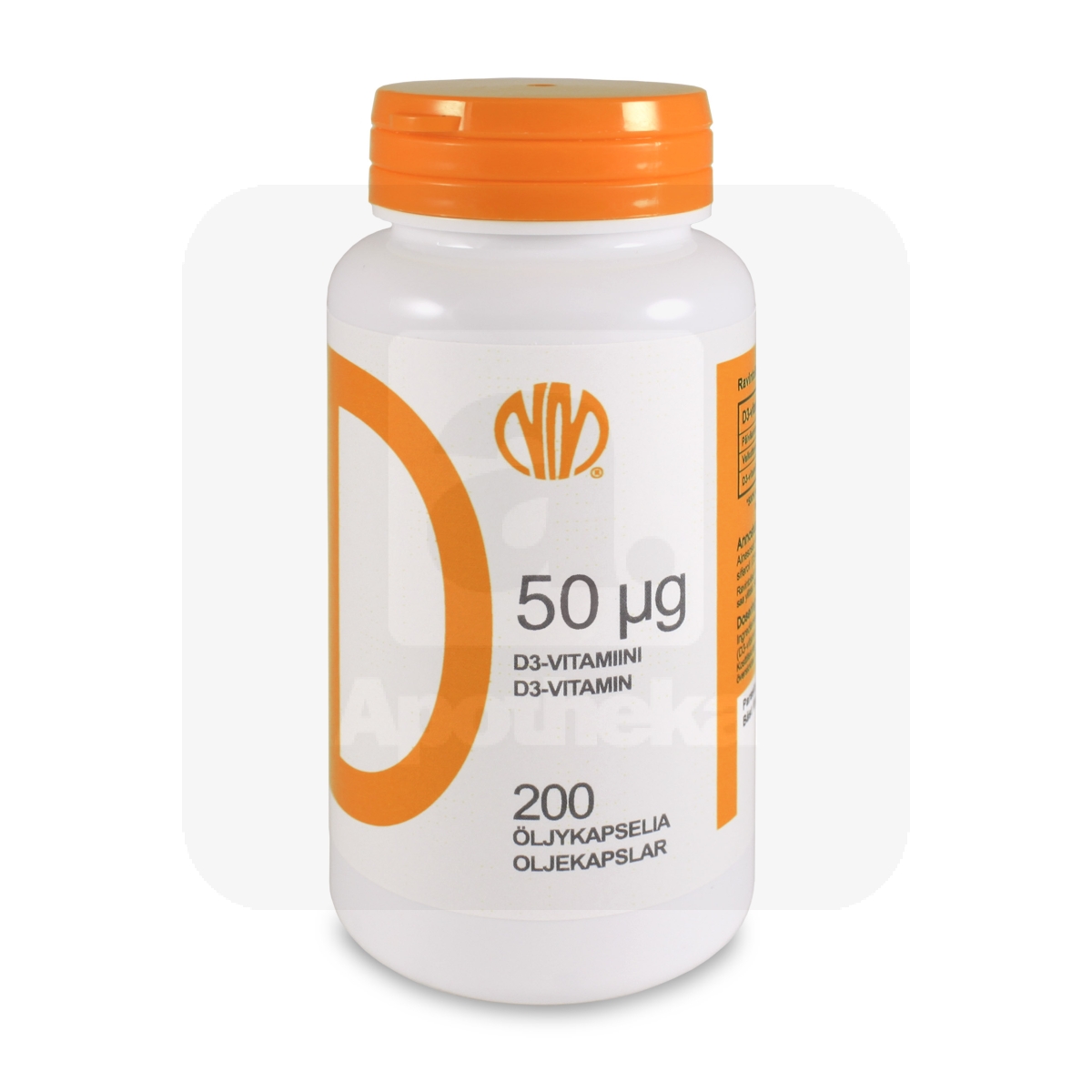 D-VITAMIIN ÕLIKAPSLID 50MCG N200 - Tootepilt